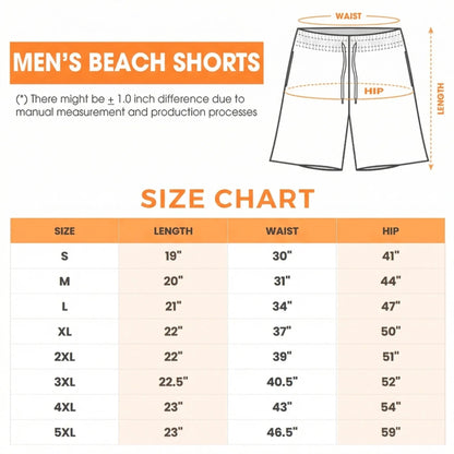 🏖️Customized Patriotic Men's Swim Trunks - Personalized Summer Vacation Travel Gift for Men - Freedom and Leisure